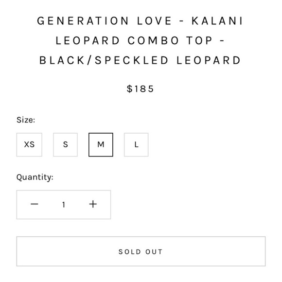 GENERATION LOVE - KALANI LEOPARD COMBO TOP - BLACK/SPECKLED LEOPARD - Picture 4 of 9